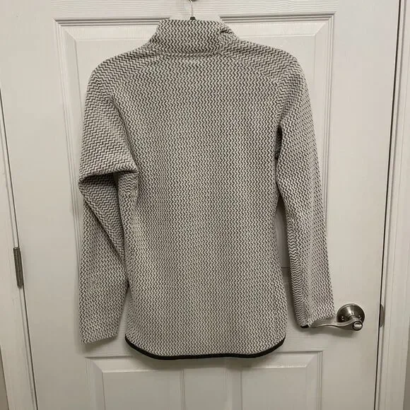 PATAGONIA R1 Air Zip-Neck Pullover Wool White Women Med Gorpcore - Picture 6 of 7